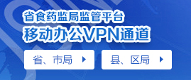省药监局监管平台移动办公VPN通道